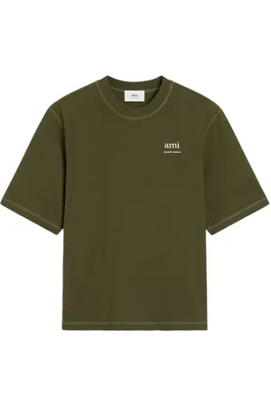 Ami Homme, Tops, Vert, Taille: S T-shirts Col Rond Monogramme Vert