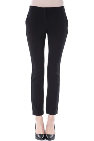 Byblos Femme, Pantalons, Noir, Taille: 38 FR Pantalon Skinny avec Fermeture Latérale