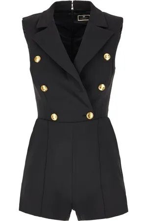 Elisabetta Franchi Femme, Combinaisons et Ensembles, Noir, Taille: 46 FR Combinaison-short Chic Tute