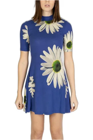 Desigual Femme, Robes, Bleu, Taille: 42 FR Short Robes