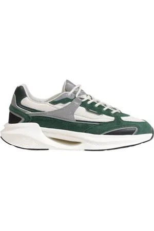 D.A.T.E. Homme, Chaussures, Vert, Taille: 44 EU Baskets en cuir vert pour homme