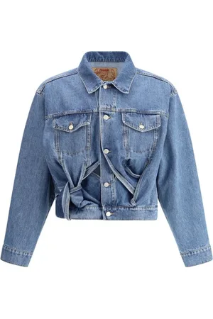 MAGLIANO Homme, Vestes, Bleu, Taille: M Veste Denim Level avec Détails Découpés