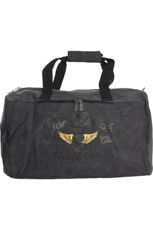 Von Dutch Homme, Sacs, Noir, Taille: ONE Size Sac cabas en toile noire
