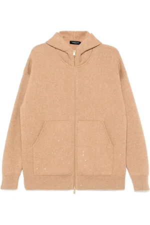 Fabiana Filippi Femme, Pulls, Brun, Taille: 36 FR Collection de Maille de Luxe
