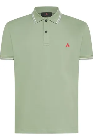 Peuterey Homme, Tops, Vert, Taille: L Polo Classique avec Logo Brodé