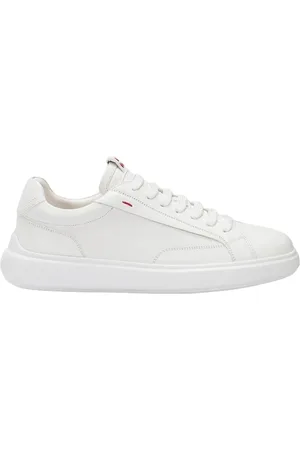 Peuterey Homme, Chaussures, Blanc, Taille: 43 EU Baskets blanches en cuir à lacets