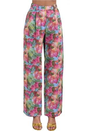 ACTUALEE Femme, Pantalons, Multicolore, Taille: 40 FR Pantalon Large Imprimé