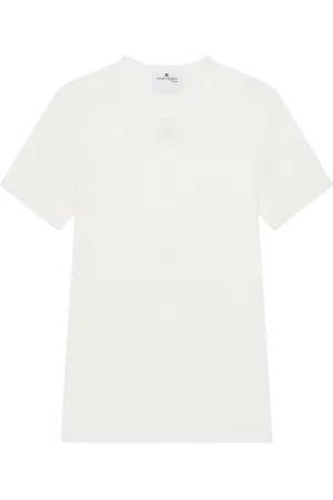 Courrèges Homme, Tops, Blanc, Taille: L T-shirts et Polos Col Rond Blancs