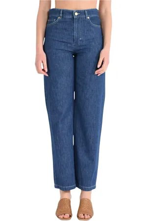 Max Mara Femme, Jeans, Bleu, Taille: 40 FR Straight Leg Denim Jeans Model Polly