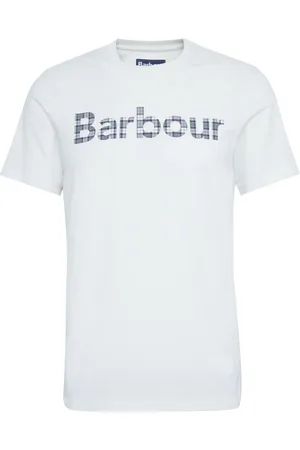 Barbour Homme, Tops, Blanc, Taille: M T-shirts et Polos Col Rond Classiques