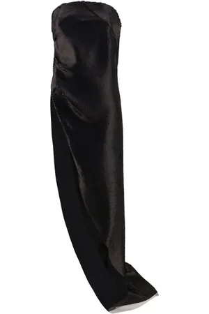 Rick Owens Femme, Robes, Noir, Taille: 38 FR Robe Asymétrique à Sequins et Épaules Dénudées