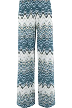 MC2 SAINT BARTH Femme, Pantalons, Multicolore, Taille: 38 FR Pantalon Large Élégant pour Toutes Occasions