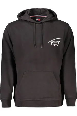 Tommy Hilfiger Homme, Sweatshirts et sweats à capuche, Noir, Taille: L Sweat à Capuche Imprimé Audacieux