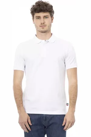 BALDININI Homme, Tops, Blanc, Taille: L Polo Élégant Brodé pour Homme