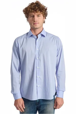 BALDININI Homme, Chemises, Bleu, Taille: L Chemise à Manches Longues Intemporelle - Coupe Medium