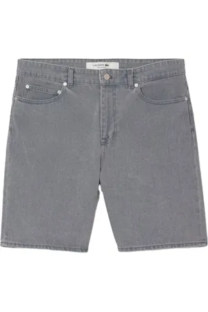 Lacoste Homme, Shorts, Gris, Taille: W33 Shorts Bermuda en denim de coton biologique