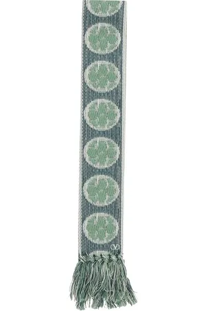 VALENTINO GARAVANI Femme, Accessoires, Multicolore, Taille: ONE Size Écharpe en Coton Jacquard Géométrique