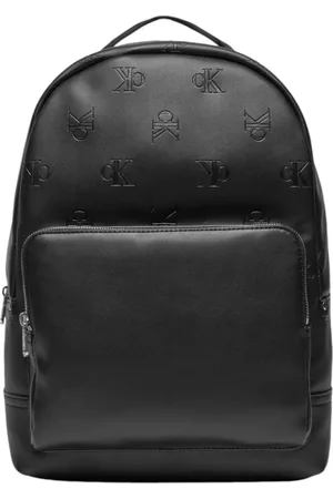 Calvin Klein Homme, Sacs, Noir, Taille: ONE Size Sac à dos Campus à fermeture éclair centrale