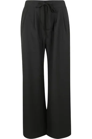 Entire Studios Femme, Pantalons, Noir, Taille: 38 FR Pantalon large avec plis et lacets