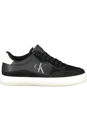 Calvin Klein Homme, Chaussures, Noir, Taille: 45 EU Baskets en polyester noir