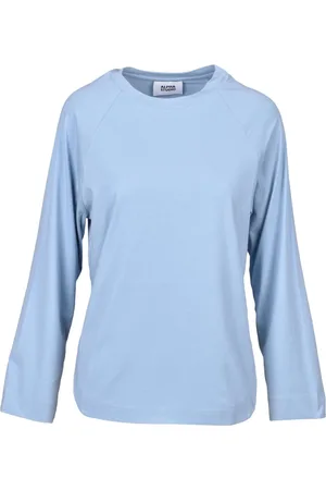 ALPHA STUDIO Femme, Tops, Bleu, Taille: 40 FR T-shirt coton élasthanne