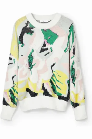 Desigual Femme, Pulls, Blanc, Taille: 42 FR Tricot Femme Blanc