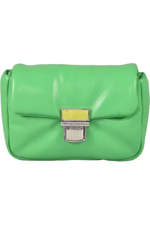 Msgm Femme, Sacs, Vert, Taille: ONE Size Sac à bandoulière Poliuretanica