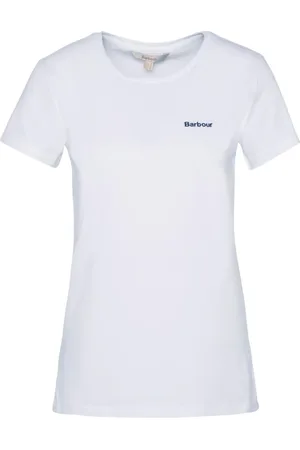 Barbour Femme, Tops, Blanc, Taille: 42 FR T-shirts et Polos Blancs Manches Courtes