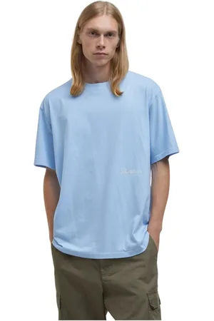 Barbour Homme, Tops, Bleu, Taille: M Tee-shirt Graphique Surdimensionné Chambray-S