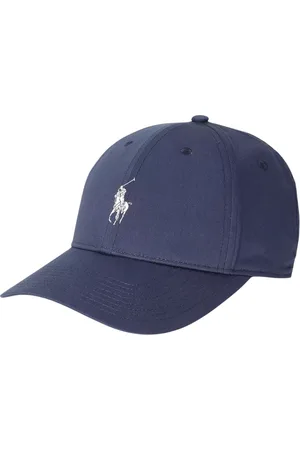 Ralph Lauren Unisex, Accessoires, Bleu, Taille: ONE Size Casquette bleu marine avec logo blanc