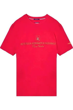 Aeronautica Militare Homme, Tops, Rouge, Taille: XL T-shirt en coton