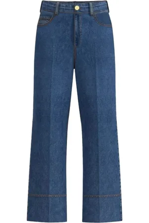 MARELLA Femme, Pantalons, Bleu, Taille: 40 FR Kentia-001 Pantalon en Denim Bleu