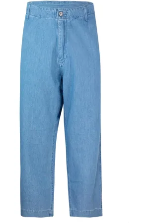 Emporio Armani Homme, Jeans, Bleu, Taille: XL Jean Bleu avec Patch Logo