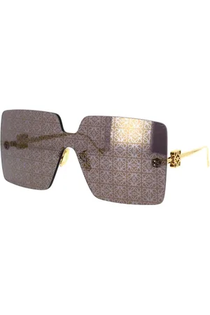 Loewe Unisex, Accessoires, Jaune, Taille: ONE Size Lunettes de Soleil Style Masque
