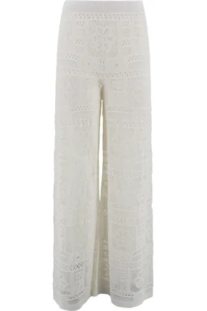 D.EXTERIOR Femme, Pantalons, Blanc, Taille: 38 FR Pantalon Blanc pour Femme