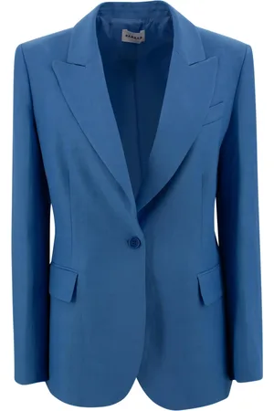 P.A.R.O.S.H. Femme, Vestes, Bleu, Taille: 40 FR Blazer bleu Raisa avec fermeture boutonnée