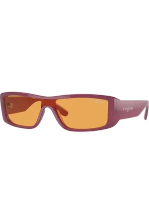 vogue Femme, Accessoires, Violet, Taille: ONE Size Lunettes de Soleil Violet Opale avec Verres Orange