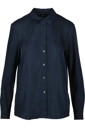 Tommy Hilfiger Femme, Blouses et Chemises, Bleu, Taille: 44 FR Chemise