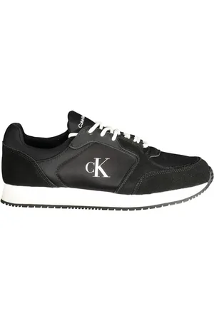 Calvin Klein Homme, Chaussures, Noir, Taille: 43 EU Baskets en polyester noir