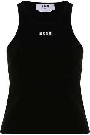 Msgm Femme, Tops, Noir, Taille: 36 FR Top sans manches