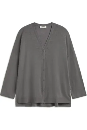 ECOALF Femme, Pulls, Gris, Taille: 38 FR Pull en Lin aux Baies