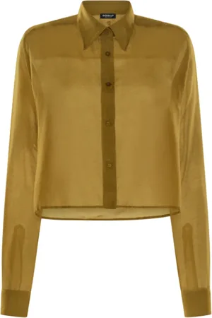 Dondup Femme, Blouses et Chemises, Vert, Taille: 40 FR Collection Chemises Élégantes