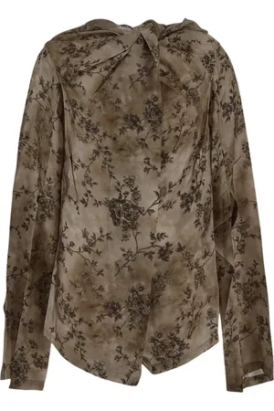 UMA WANG Femme, Blouses et Chemises, Brun, Taille: 38 FR Haut Élégant pour Femme