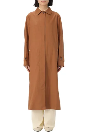 MOORER Femme, Manteaux, Brun, Taille: 38 FR Trench Coat Élégant Rixta-Wfc