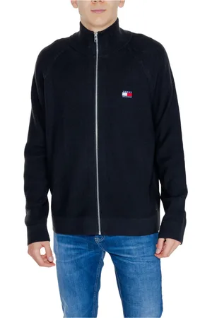 Tommy Hilfiger Homme, Pulls, Noir, Taille: S Cardigan Ziptru Collection Automne/Hiver Coton