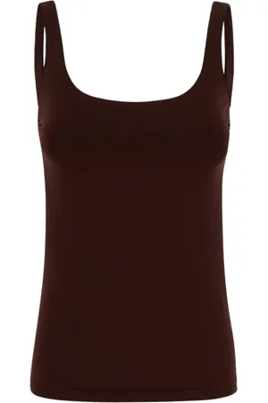 FISICO Femme, Tops, Brun, Taille: 42 FR Débardeur classique pour femme