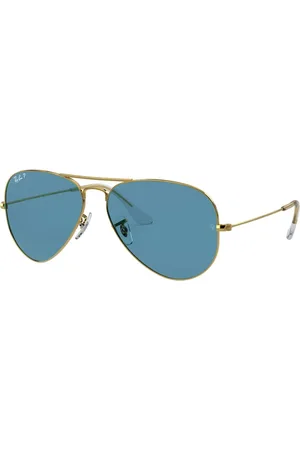 Ray-Ban Unisex, Accessoires, Jaune, Taille: 58 MM Lunettes de Soleil Aviator Classiques Polarisees