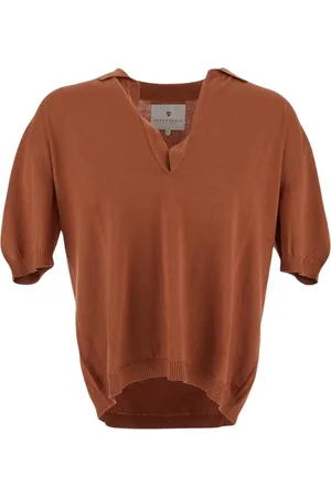 Seven Gauge Homme, Tops, Brun, Taille: L Collection de Polos pour Hommes
