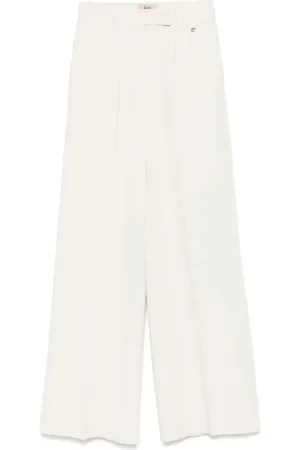 HERNO Femme, Pantalons, Blanc, Taille: 36 FR Pantalons Élégants
