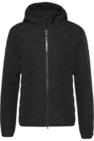 EA7 Homme, Vestes, Noir, Taille: XL Veste à capuche